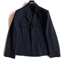 トリココムデギャルソン　AD2009　テーラードジャケット　丸襟　裏地ドット　黒 トリココムデギャルソン AD2009 テーラードジャケット 丸襟 裏地ドット