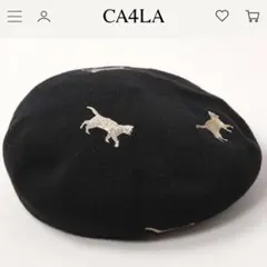 新品タグ付き☆CA4LAカシラCATS4 ☆ベレー帽 猫