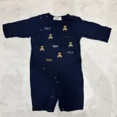 ベビー服 プティマイン POLO 男の子 紺色 50〜70サイズ