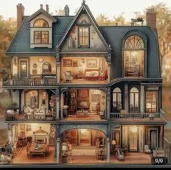 クロスステッチキット14CT エグゼクティブハウス