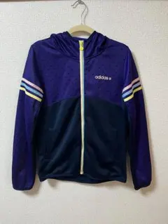 adidas NEO ハート柄 ジップアップ ジャージパーカ