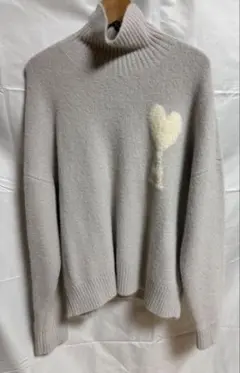 Ami Paris パステルカラー タートルネック セーター