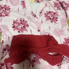 Moujonjon 花柄 浴衣 甚平130サイズ