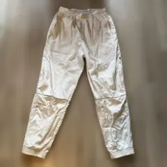 adidas オリジナルス　クリーム色 パンツ Mサイズ　シャカシャカ系