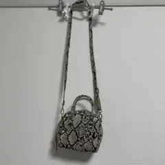 ヘビ柄コンパクトバッグ GU