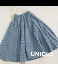 UNIQLO フレアスカート ストライプ Sのサムネイル