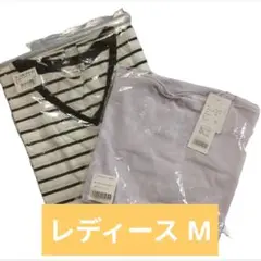新品 オムネスキャミソール&半袖ボーダーシャツ　Mサイズ　2点セット