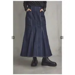 〇 【美品】 デニムマーメイドスカート S
