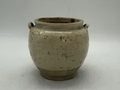 李朝 白磁 塩笥 壺 骨董 民藝 グレー - メルカリ