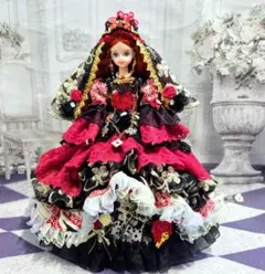 ジェニーちゃん服　アンティークトランプドレス