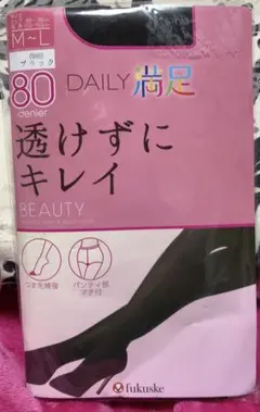 タイツ80デニール　M〜L ブラック　フクスケ満足