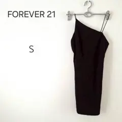 1470＊フォーエバー21 FOREVER 21 ブラック ワンショルダー S