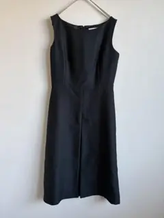 anysis ワンピース 黒 ノースリーブ シック フォーマル ひざ丈 M