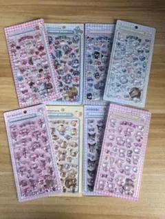 サンリオ ボンボンドロップ風シール キティ はぴだんぶい 他 8種セットC7
