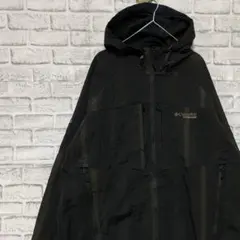 コロンビア　マウンテンパーカー ブラック2XL ロゴ刺繍アウトドア1031