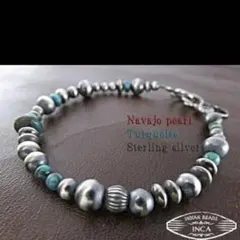 ナバホパール シルバー925 ブレスレット Navajo Pearls no7 - メルカリ