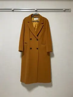 【ほぼ新品】LILYBROWN ウール100%オレンジコートのサムネイル