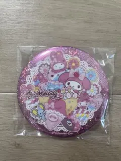 マイメロディ サンリオ　キラキラBIG缶バッチ