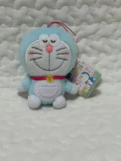 ［ドラえもん］ふんわりカラー　ぬいぐるみストラップ 水色 約10cm