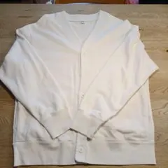 スウェット カーディガン 長袖 アイボリー ユニクロ