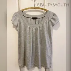 ◉BEAUTY&YOUTH グレーカットソー