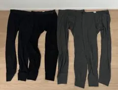 【UNIQLOユニクロ】HEATTECH レギンス 4枚セット ブラック グレー