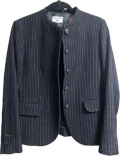 INESDELAFRESSANGEソフトツイードスタンドカラージャケットウール