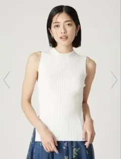 FRAY I.D アイレットリブノースリニット