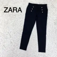 ZARA ブラックカラー カジュアルパンツ
