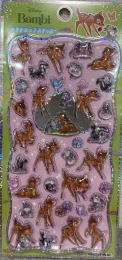プチドロップステッカー正規品　ディズニー　バンビ　新品