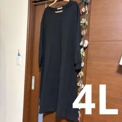 ◯大きいサイズ◯4L黒色ワンピース