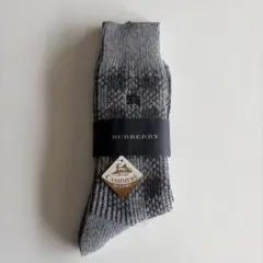 BURBERRY カシミヤ混合 グレーソックス