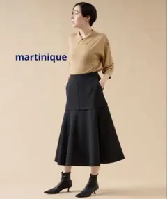 ⭐︎未使用　martinique フォルムフレアスカート　黒