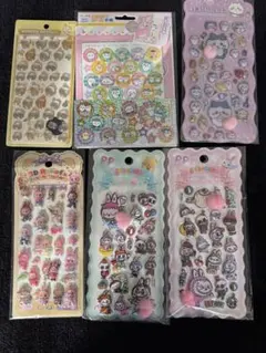 ちいかわ３点　ボンボンドロップシール　うさぎ＆おしりシール　ラブブ３点セット