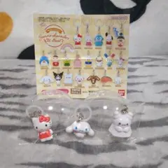 サンリオオールスターズ　めじるしアクセサリー　ハローキティ　他　3個セット