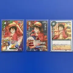 【希少】ワンピース ミラクルバトルカードダス ルフィ3種セット 希少】ワンピース ミラクルバトルカードダス ルフィ3種セット - メルカリ