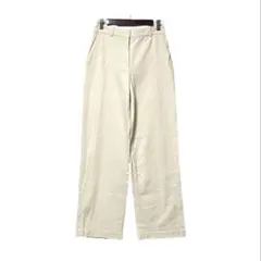 3653 ザラ レディース パンツ ハイウエスト ワイドパンツ XS 아이보리
