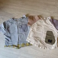 petit main 半袖Tシャツ 2枚セット 80センチ