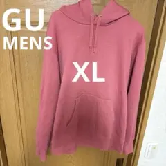 裏起毛　GU ピンクパーカー フーディー スウェット カジュアル　XL
