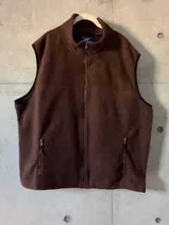 古着 90s POLAR MAN ARCTIC フリースベスト XL 茶