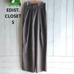 【エデイストクローゼット】Sグレーツータックバレルパン ツバックゴム