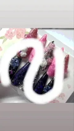 ネイルチップ新品　ギャル系　ギラギラつけ爪