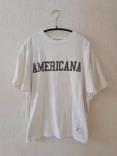 AMERICANA ロゴプリント 半袖Tシャツ ホワイトのサムネイル