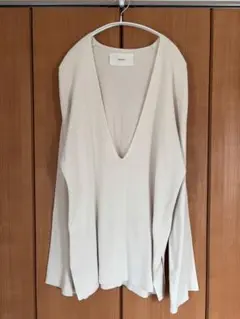 TODAYFUL ウォッシュドVネックニット 長袖 アイボリーのサムネイル