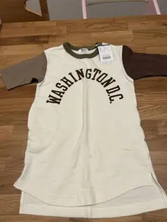 ワシントンD.C. 七分袖ワンピース