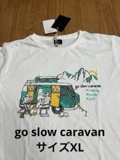新品未使用go slow caravan 長袖カットソー 白　XL ロンT