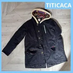TITICACA チチカカ 美品 フード付きモッズコート M ネイビー 紺