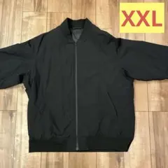 ユニクロ　パフテックリブブルゾン（ヒートテックウォームパテッド）ブラック　XXL