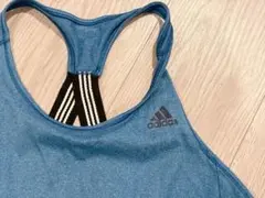 adidas トレーニング用タンクトップ ブルー