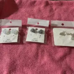 S925シルバー ピアスセット 3点